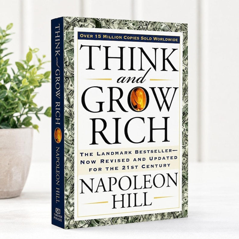 Think and Grow Rich Personal Growth Success Mindset Inspirational Guide by Napoleon Hill Classic